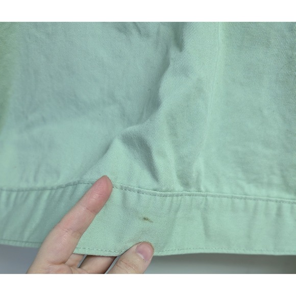 Vintage Bill Blass Denim Jacket Mint Green Pastel Soft Girl 100% Cotton XL - Picture 10 of 11